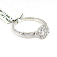 Load image into Gallery viewer, 0.48ct Genuine diamond 14k White Gold Women round ball Ring fine gift Size 6.5