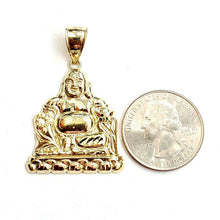 Load image into Gallery viewer, New 10k yellow gold buddha Buda Buddah pendant charm fine religious jewelry 4g