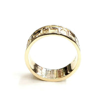 Load image into Gallery viewer, 14k yellow gold Ani Le Dodi I am my beloved's ring band Jewish jewelry 7.9g