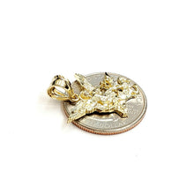 Load image into Gallery viewer, New 10k yellow gold saint Michael pendant charm fine religious gift jewelry 1.8g