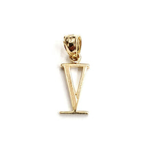Load image into Gallery viewer, New 14KT Yellow Gold Solid Roman number 5 Pendant charm gift Fine Jewelry 0.9g