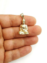 Load image into Gallery viewer, New 10k yellow gold buddha buda buddah pendant charm fine religious jewelry 3.1g
