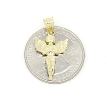 Load image into Gallery viewer, New 10k yellow Gold full body angel Pendant charm fine gift jewelry unisex 1g