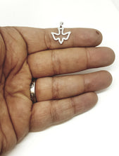 Load image into Gallery viewer, New 14k white gold Espiritu Santo pendant charm religious fine jewelry 0.7g