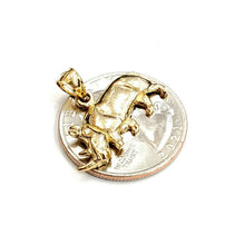 Load image into Gallery viewer, New 14k yellow Gold Rhinoceros Full body animal Pendant charm fine jewelry 3.3g