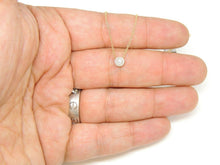 Load image into Gallery viewer, 14k yellow Gold 0.14Ct real Diamond necklace gift jewelry 18" adjustable chain