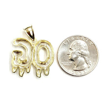 Load image into Gallery viewer, 10k yellow Gold OG original gangster word Pendant diamond cut fine jewelry 3.4g