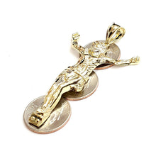 Load image into Gallery viewer, 10k yellow gold Jesus full body religious pendant charm gift fine jewelry 6.5g