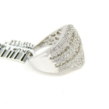 Load image into Gallery viewer, New 1ct Genuine diamond 14k White Gold Women anniversary wide band Ring Size 7