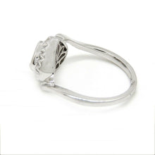Load image into Gallery viewer, 0.14Ct Natural Diamond In 14k white Gold Women's heart Ring fine gift Size 6.75