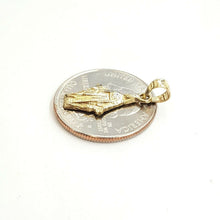 Load image into Gallery viewer, 14k solid yellow gold virgin Miraculous Milagrosa pendant religious jewelry 1g