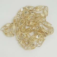 Load image into Gallery viewer, 14K yellow gold 7.25mm Turkish chain Necklace 26" fine gift jewelry unisex 53.5g