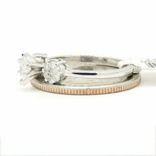 Load image into Gallery viewer, 0.51Ct Natural Diamond 14k White Gold women Wedding Engagement Ring Size 7.25