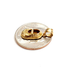 Load image into Gallery viewer, 14K Yellow Gold 3D Classic baby girl Shoe Charm Pendant gift Fine Jewelry 1.5g