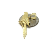 Load image into Gallery viewer, New 14k yellow Gold parrot bird Pendant charm gift fine jewelry unisex 3.6g