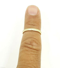 Load image into Gallery viewer, 14k yellow Gold eternity wedding stackable endless band cubic zirconia size 7