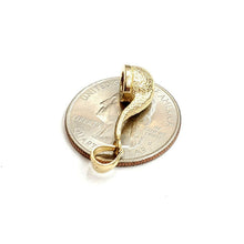 Load image into Gallery viewer, New 14k yellow Gold 3D Smoking Pipe Pendant charm tobacco fine jewelry gift 3.4g