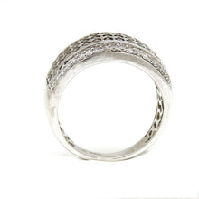 Load image into Gallery viewer, Pre owned 1ct Genuine diamond 14k White Gold Women anniversary band Size 7.25