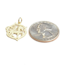 Load image into Gallery viewer, New 14k yellow gold unicorn full body pendant charm gift jewelry fine 1.2g