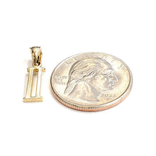 Load image into Gallery viewer, New 14KT Yellow Gold Solid Roman number 2 Pendant charm gift Fine Jewelry 1g