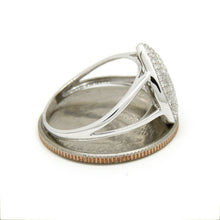 Load image into Gallery viewer, 0.50Ct Natural Diamond In 14k white Gold Women's heart Ring fine gift Size 7.25