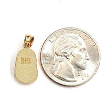 Load image into Gallery viewer, 14K Yellow Gold 3D Classic baby girl Shoe Charm Pendant gift Fine Jewelry 1.5g