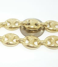 Load image into Gallery viewer, New 10K yellow gold 13mm hollow puff Gucci link chain jewelry gift 28" 46.6g