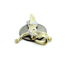 Load image into Gallery viewer, 10k two tone gold Jesus full body religious gift pendant charm fine jewelry 3.3g