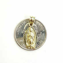 Load image into Gallery viewer, 10k gold virgin Mary Guadalupe pendant charm gift fine religious jewelry 0.9g