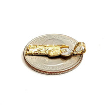 Load image into Gallery viewer, New 14k solid Gold two tone saint Jude juda Pendant charm fine gift jewelry 0.9g