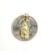Load image into Gallery viewer, 10k gold virgin Mary Guadalupe pendant charm gift fine religious jewelry 0.8g