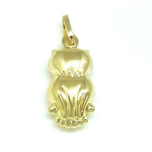 Load image into Gallery viewer, New 14k yellow gold 3D hollow owl full body pendant charm gift fine jewelry 1.5g