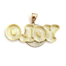 Load image into Gallery viewer, 10k yellow Gold YOLO word Pendant You only live once diamond cut jewelry 7.2g