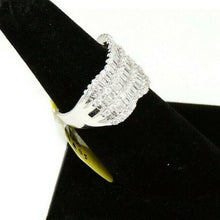 Load image into Gallery viewer, 2.26ct Genuine diamond 18k White Gold Women anniversary wedding Ring Size 7
