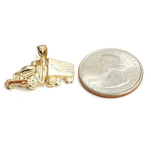 Load image into Gallery viewer, New 14k yellow Gold truck car trucking Pendant charm gift fine jewelry 3.3g