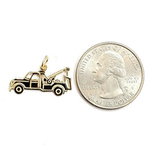 Load image into Gallery viewer, New 14k yellow Gold tow truck car Pendant charm gift fine jewelry 1g