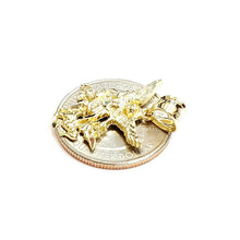Load image into Gallery viewer, New 10k yellow gold saint Michael pendant charm fine religious gift jewelry 1.8g