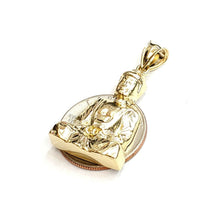 Load image into Gallery viewer, New 10k yellow gold buddha Buda Buddah pendant charm fine religious jewelry 4.6g