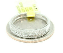 Load image into Gallery viewer, 0.35ct genuine diamond 14k White Gold Women wedding Ring band jewelry Size 7