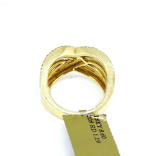 Load image into Gallery viewer, 1.19ct genuine diamond 18k yellow Gold Women wide anniversary band Ring Size 6.5