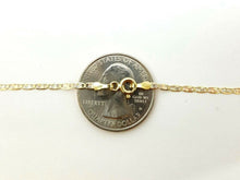 Load image into Gallery viewer, New 10K tri color gold 2mm valentino chain Necklace fine gift jewelry 2.5g 22"