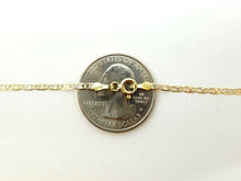 Load image into Gallery viewer, New 10K tri color gold 2mm valentino chain Necklace fine gift jewelry 2.5g 22"