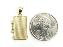 Load image into Gallery viewer, 14k yellow Gold casino slot machin las vegas Pendant fine jewelry unisex 2.2g