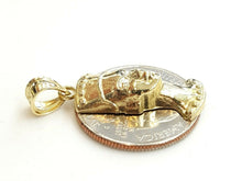 Load image into Gallery viewer, New 10k yellow Gold Egyptian Nefertiti Queen Cleopatra head Pendant jewelry 2.3g