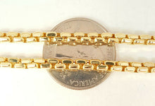 Load image into Gallery viewer, New 10K yellow gold 3.90mm round box chain Necklace fine gift jewelry 22.7g 32"