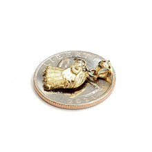 Load image into Gallery viewer, New 14k yellow Gold eagle Head Pendant charm gift fine jewelry unisex 1.4g