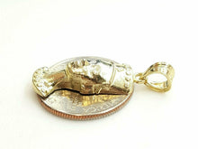 Load image into Gallery viewer, New 10k yellow Gold Egyptian Nefertiti Queen Cleopatra head Pendant jewelry 2.1g