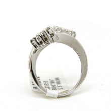 Load image into Gallery viewer, New 0.77Ct Natural Diamond In 14k white Gold Women's heart Ring fine gift Size 7