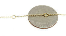 Load image into Gallery viewer, 14k yellow Gold 0.09Ct Diamond star necklace gift for her 18" adjustable chain