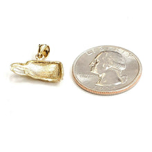 Load image into Gallery viewer, New 14k yellow Gold eagle Head Pendant charm gift fine jewelry unisex 1.7g